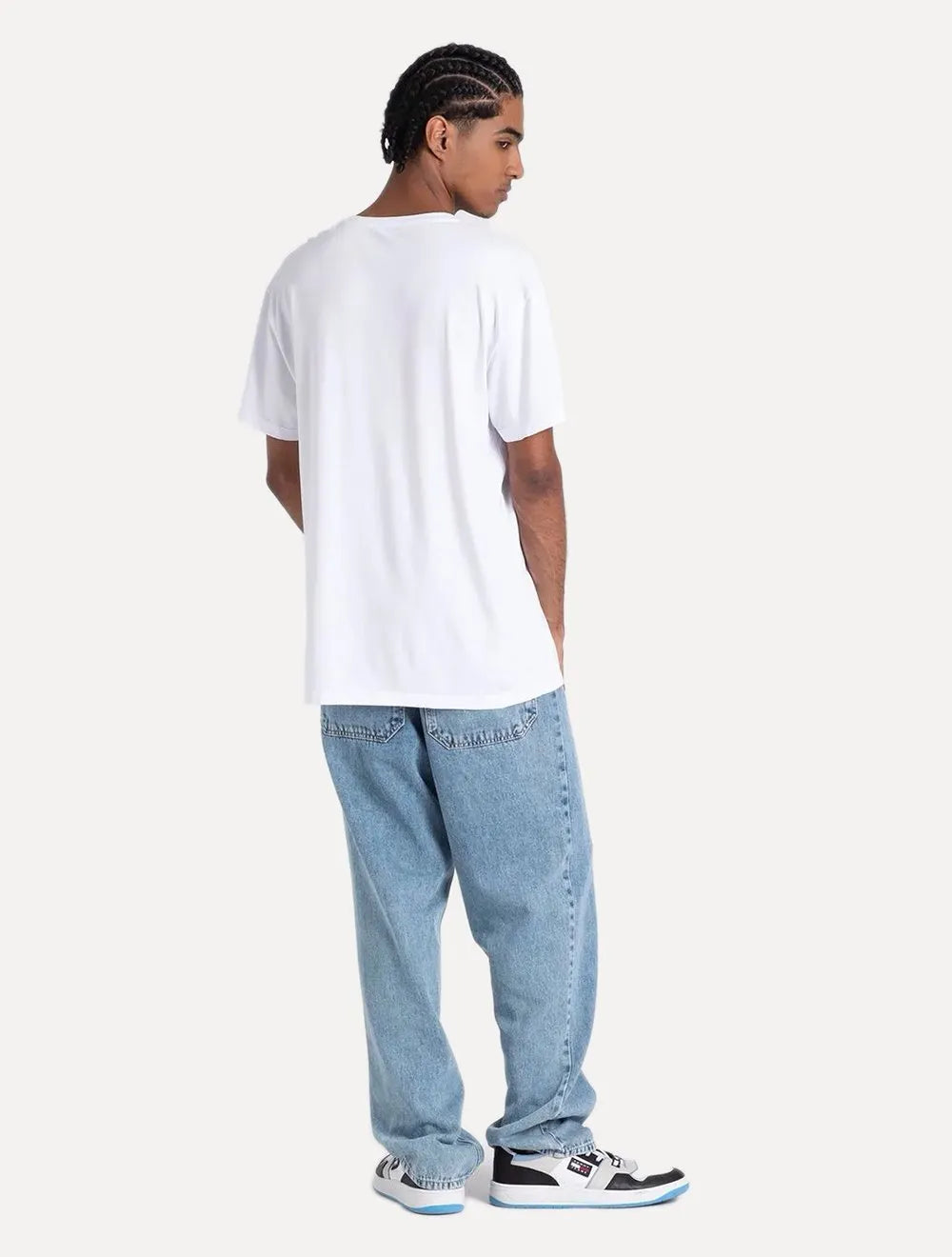 Camiseta Tommy Jeans Masculina Regular Grunge Arch Branca