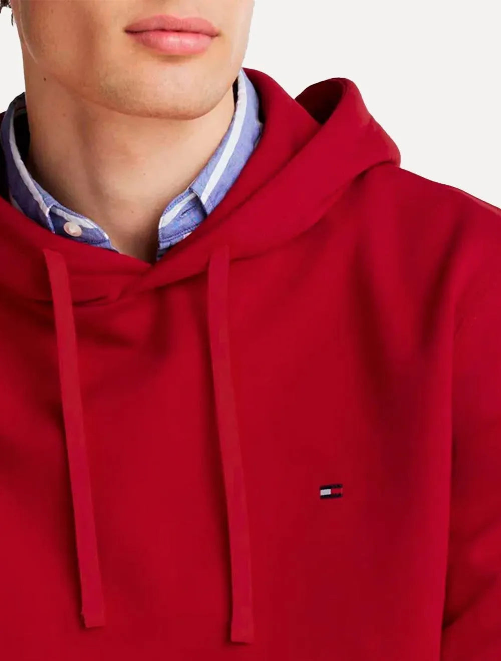 Moletom Tommy Hilfiger Masculino Essential Terry Hoody Vermelho