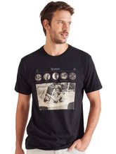 Camiseta Reserva Masculina Rock Music Feed Preta