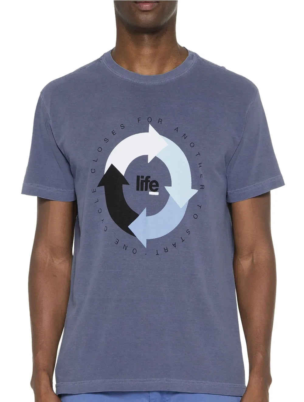 Camiseta Osklen Masculina Regular Rough Stone Eco Life Cycle Azul