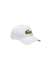 Boné Lacoste Casual Contrast Strep Big Logo Branco