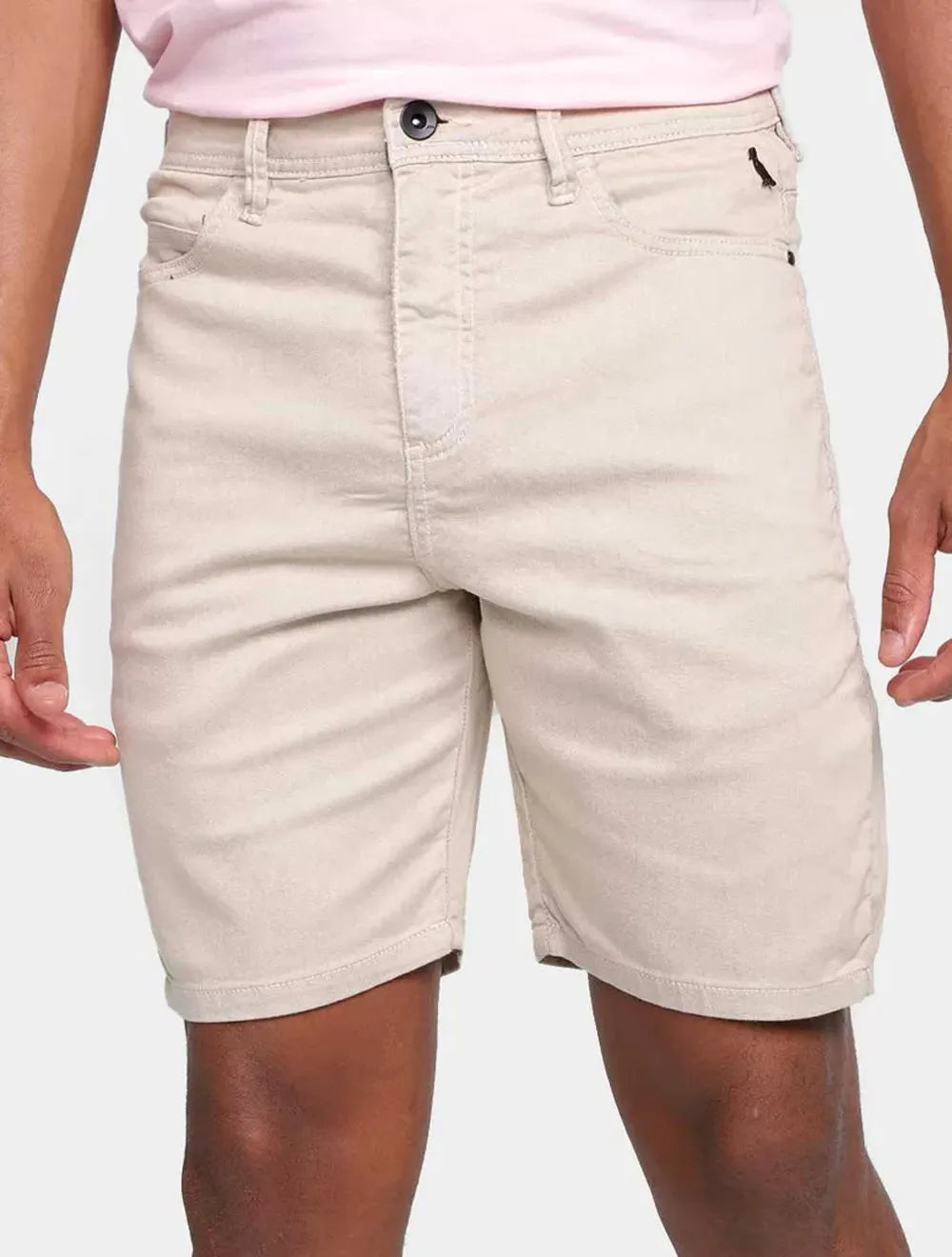 Bermuda Reserva Masculina Sarja Color Areia