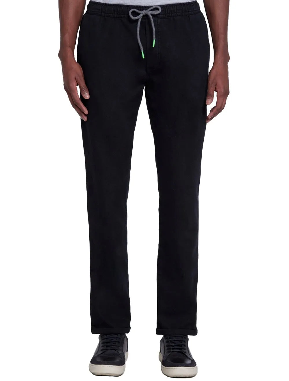 Calça Dudalina Sarja Moletom Concept Stoned Preta