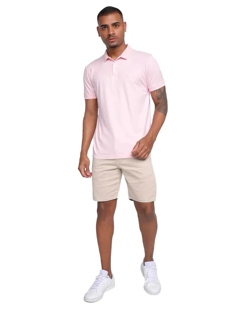 Bermuda Reserva Masculina Sarja Color Areia