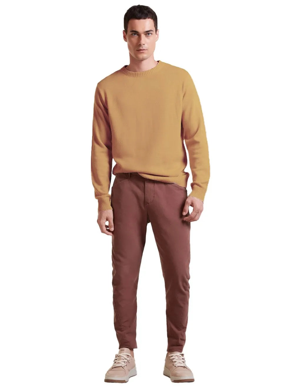 Moletom Forum Masculino Comfort Crewneck Basic Cáqui