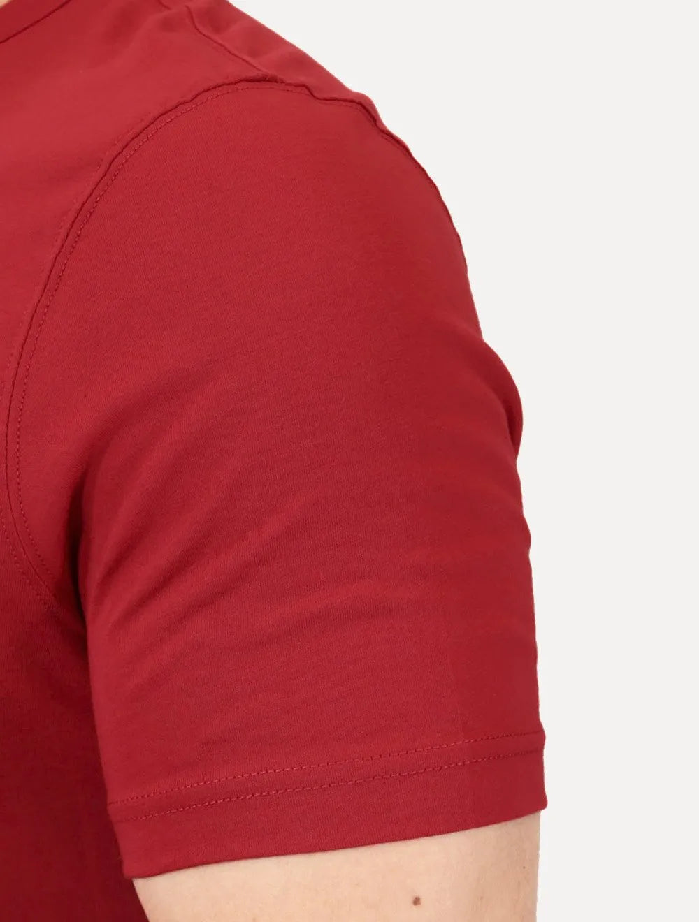 Camiseta Tommy Hilfiger Masculina Regular Small Crest Outline Vermelha