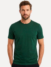 Camiseta Individual Masculina Comfort Pima Soft Touch Logo Verde