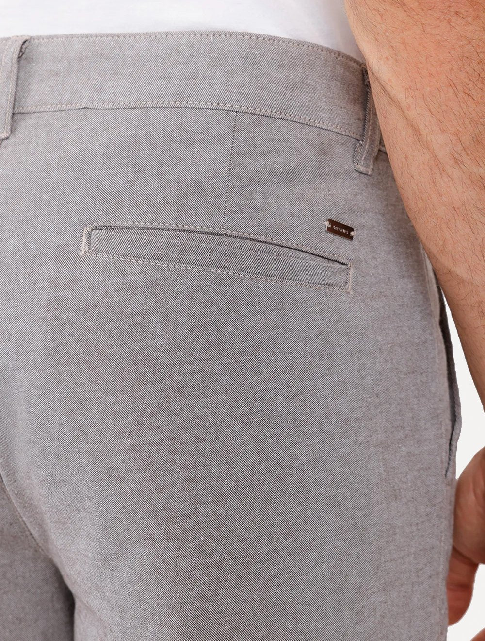 Bermuda Aramis Masculina Chino Cotton Marrom Mescla