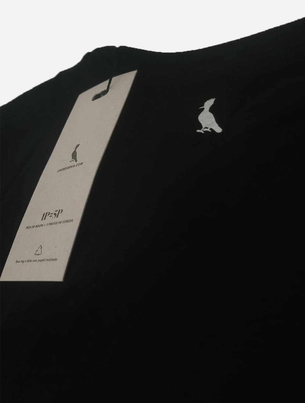 Camiseta Reserva Masculina Estampada Foil Preta