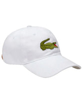 Boné Lacoste Casual Contrast Strep Big Logo Branco