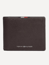 Carteira Tommy Hilfiger Masculina Couro Corporate Mini CC Marrom