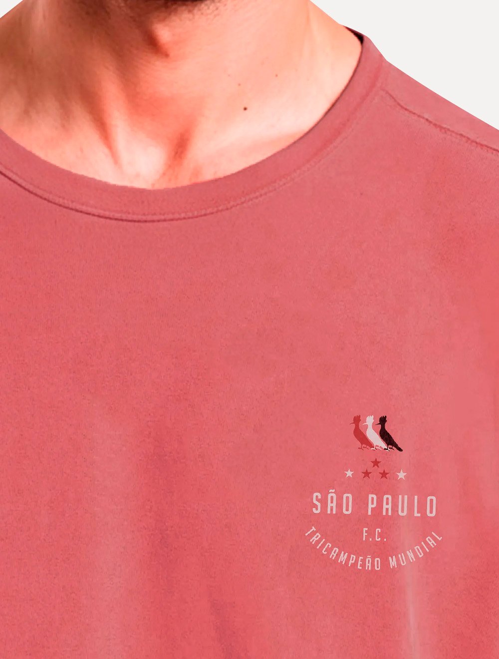 Camiseta Reserva Masculina São Paulo FC Chest Vermelha