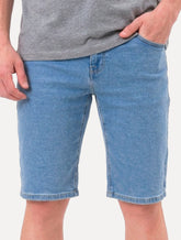Bermuda Levis Jeans Masculina 405 Standard Shorts Stretch Azul