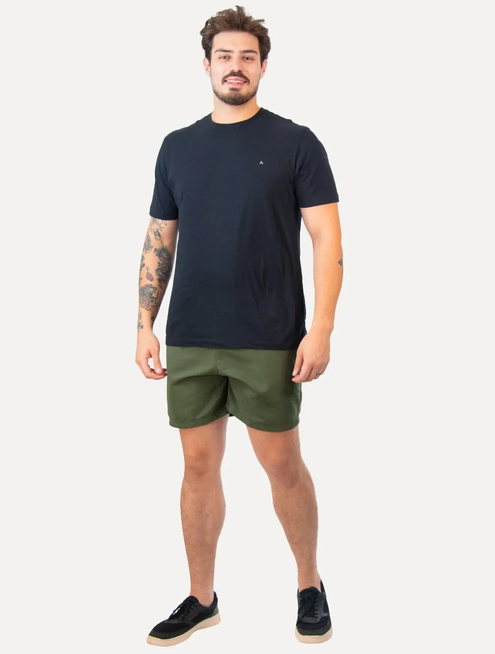 Short John John Masculino Trancoso Fiji Verde Escuro