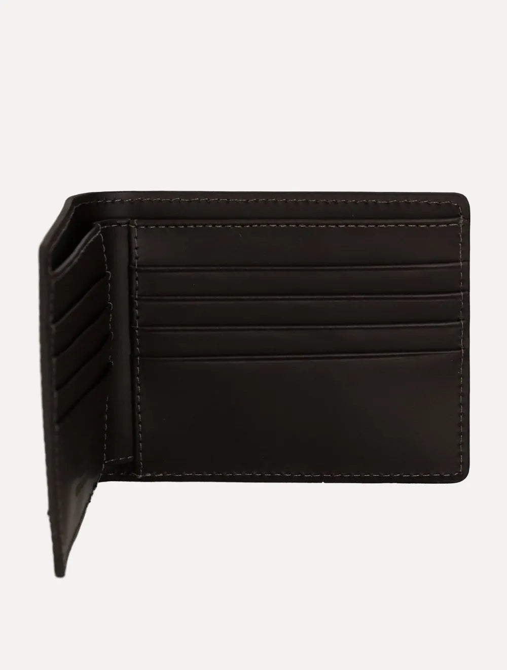 Carteira Aramis Masculina Couro Horizontal Rought Marrom Café