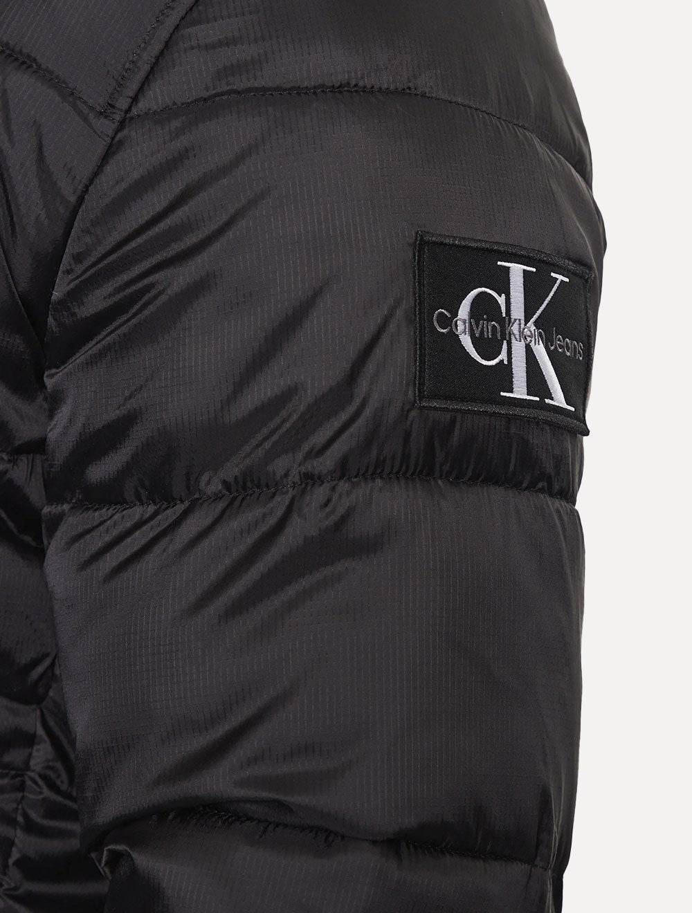 Jaqueta Calvin Klein Jeans Masculina Padded Hoodie Preta