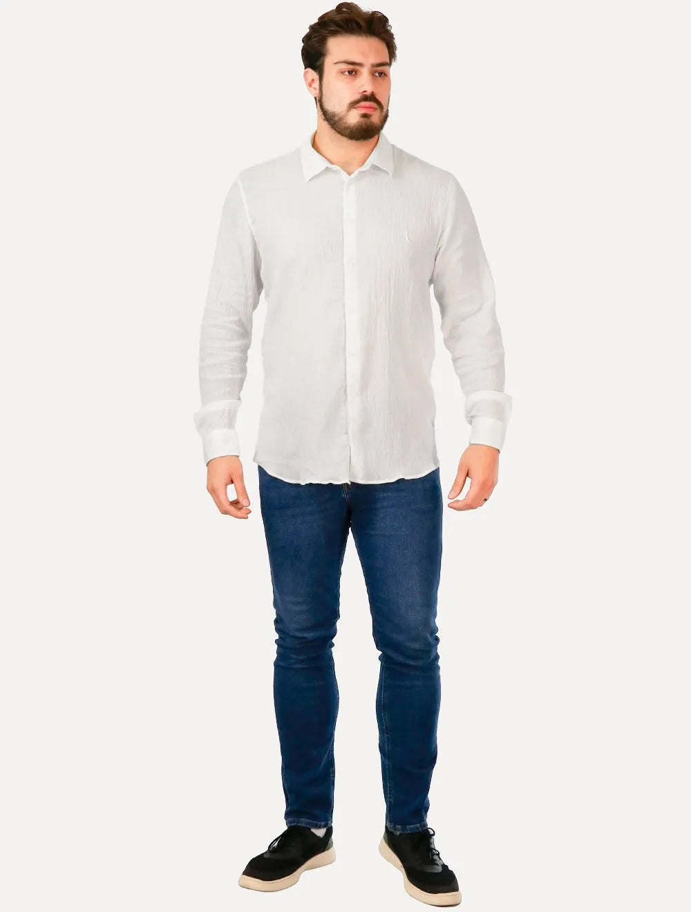 Camisa Reserva Masculina Cotton Voil Gaze Branca