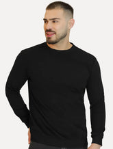 Moletom Masculino Crewneck Liso Preto