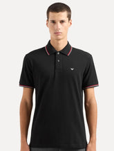 Polo Empório Armani Masculina Essential Friso Preta
