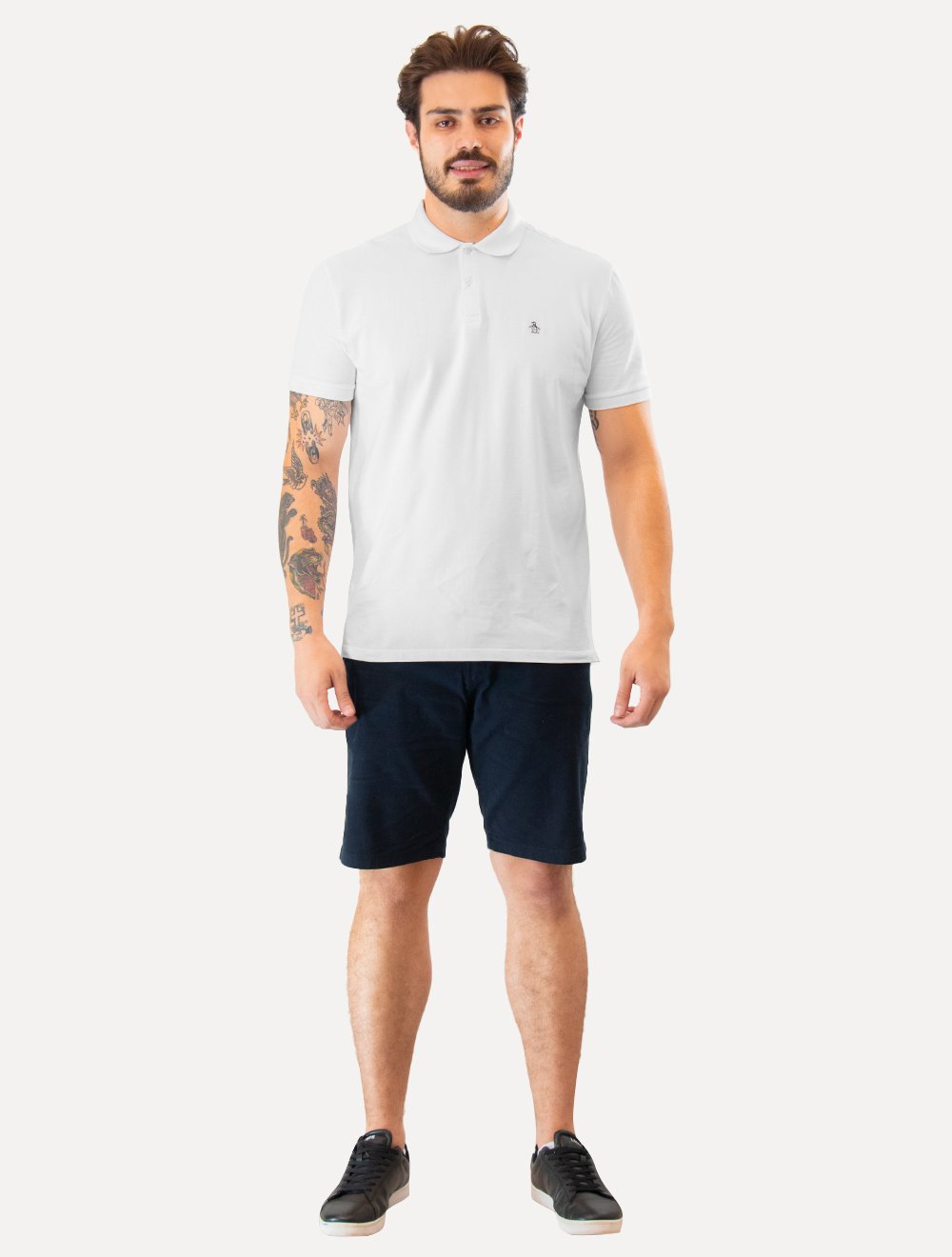 Polo Original Penguin Masculina Piquet Classic Branca
