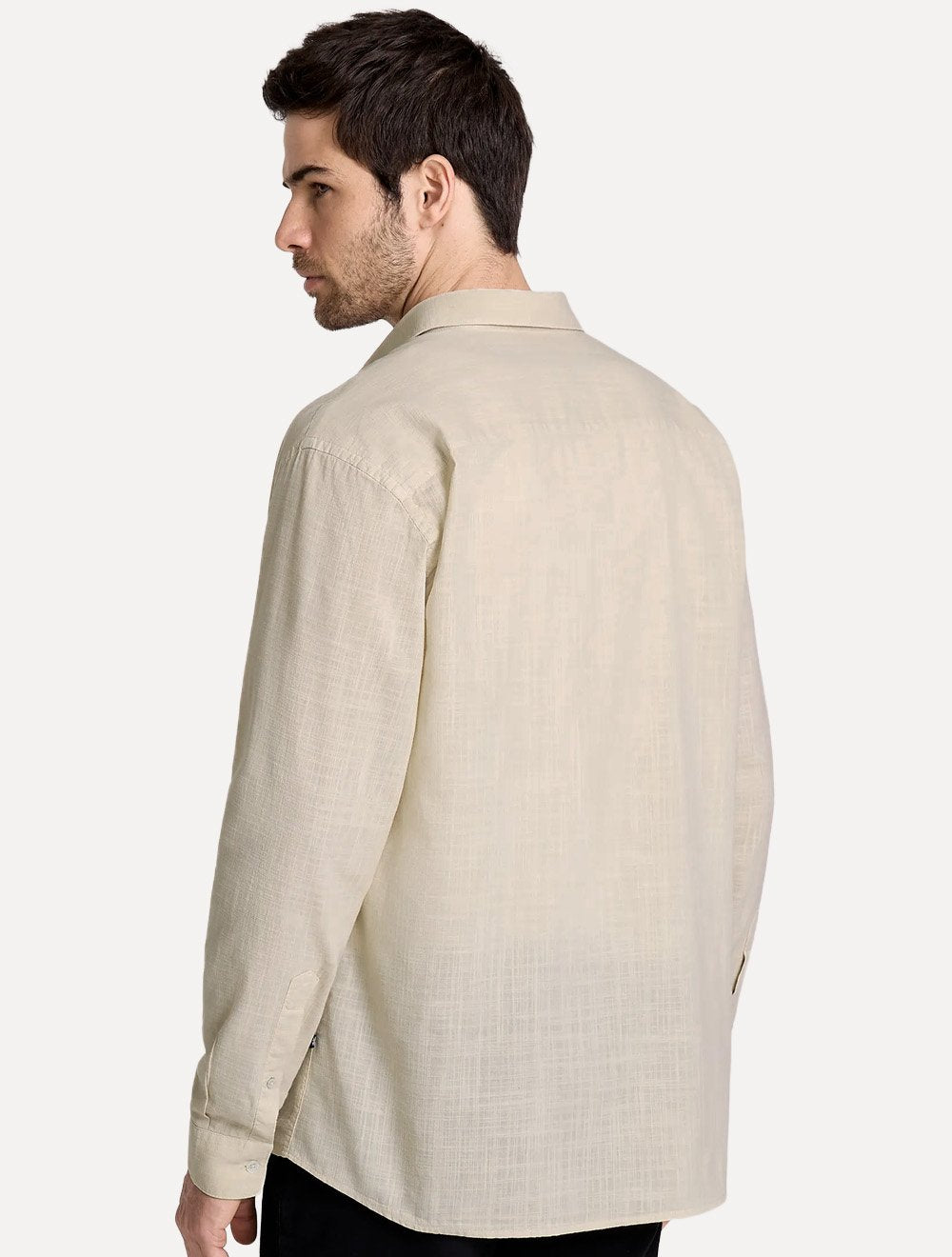 Camisa John John Masculina Relaxed Cotton Cáqui Claro