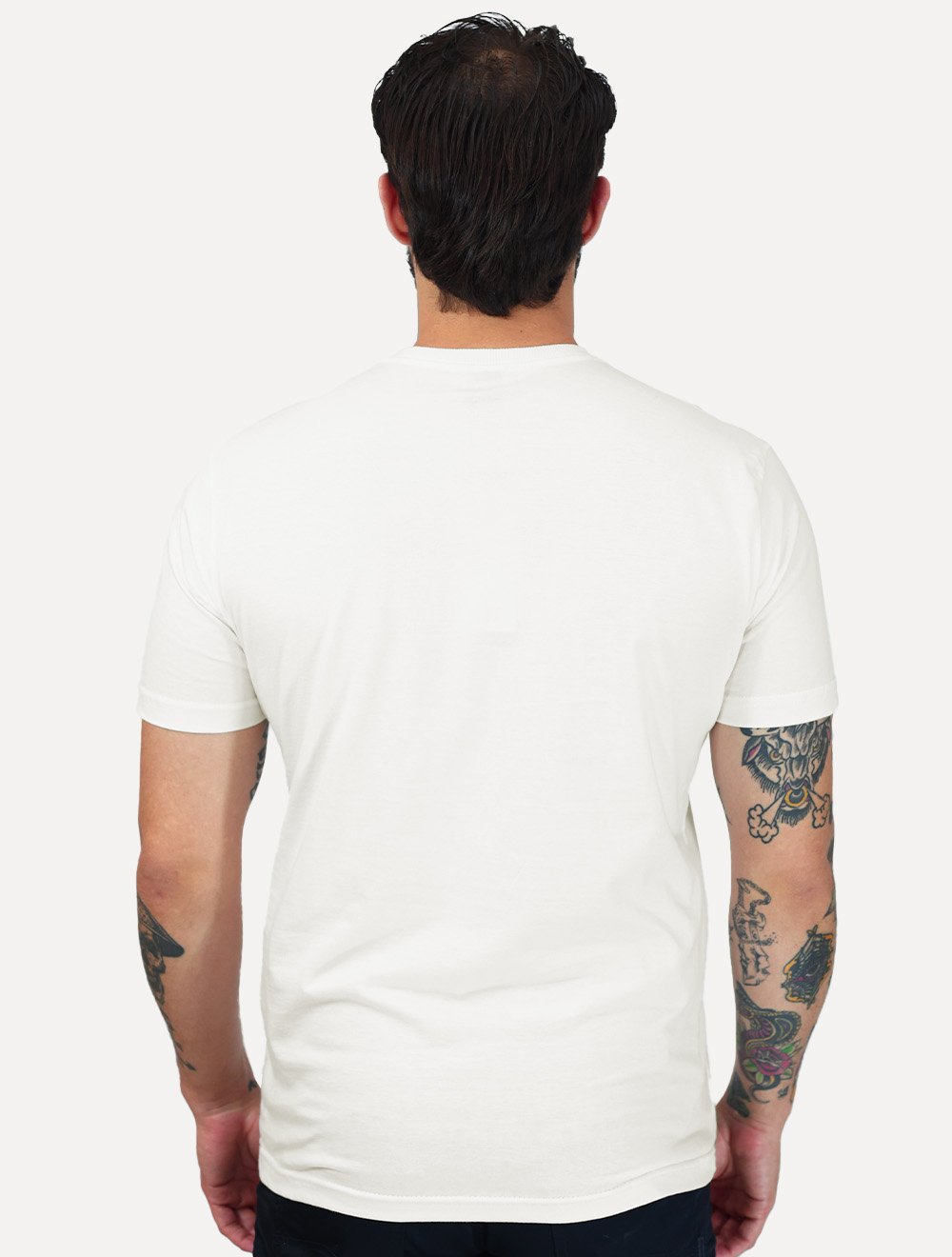 Camiseta King & Joe Masculina Basica Logotipo Off White