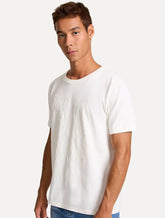 Camiseta John John Masculina Regular Fit Brasao Dotted Off-White