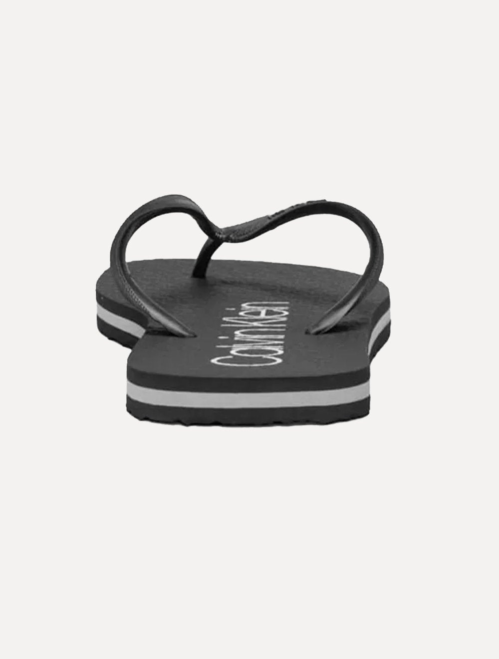 Chinelo Calvin Klein Swimwear Silk Basic Logo Preto