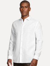 Camisa Aramis Masculina Regular Slim Linho Branco