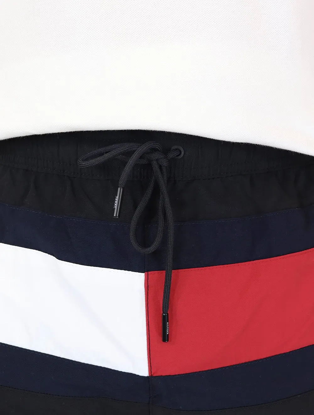 Short Tommy Hilfiger Medium Drawstring Colourblock Preto