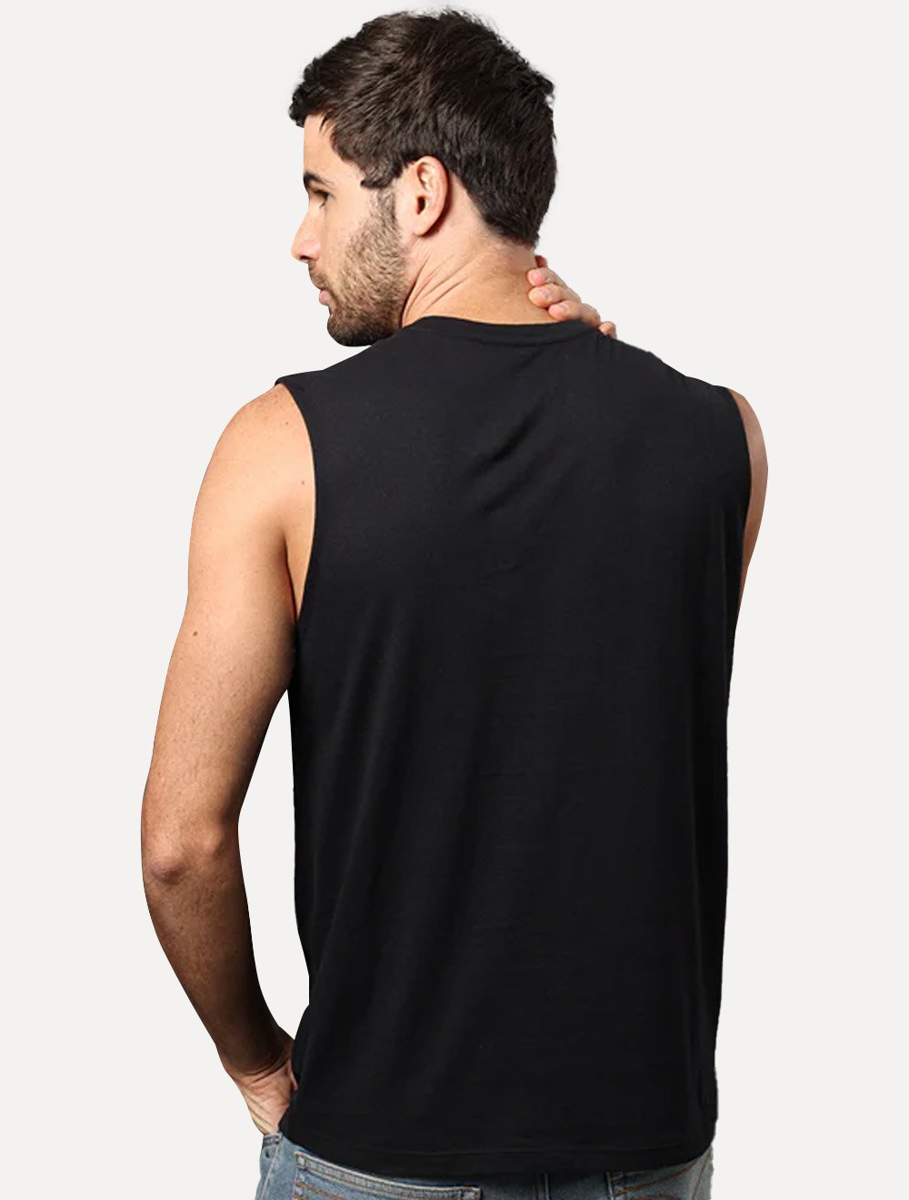 Regata Calvin Klein Jeans Masculina New Re Issue Logo Preta