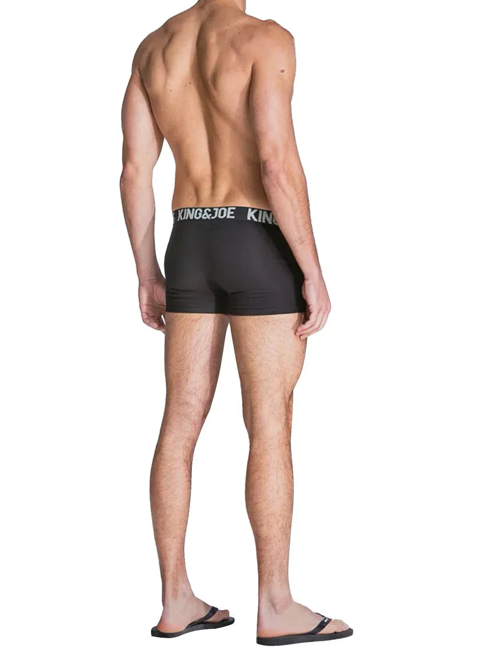 Cueca King & Joe Boxer Lisa Logo Preta Pack 2UN