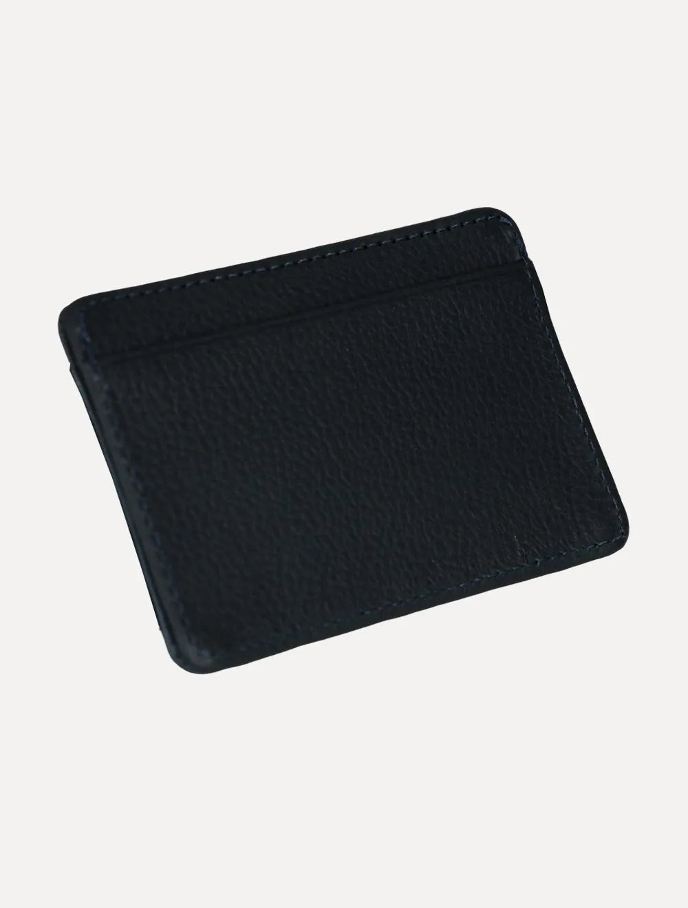 Carteira Calvin Klein Jeans Porta Cartão Couro Floater Vertical Logo Marinho