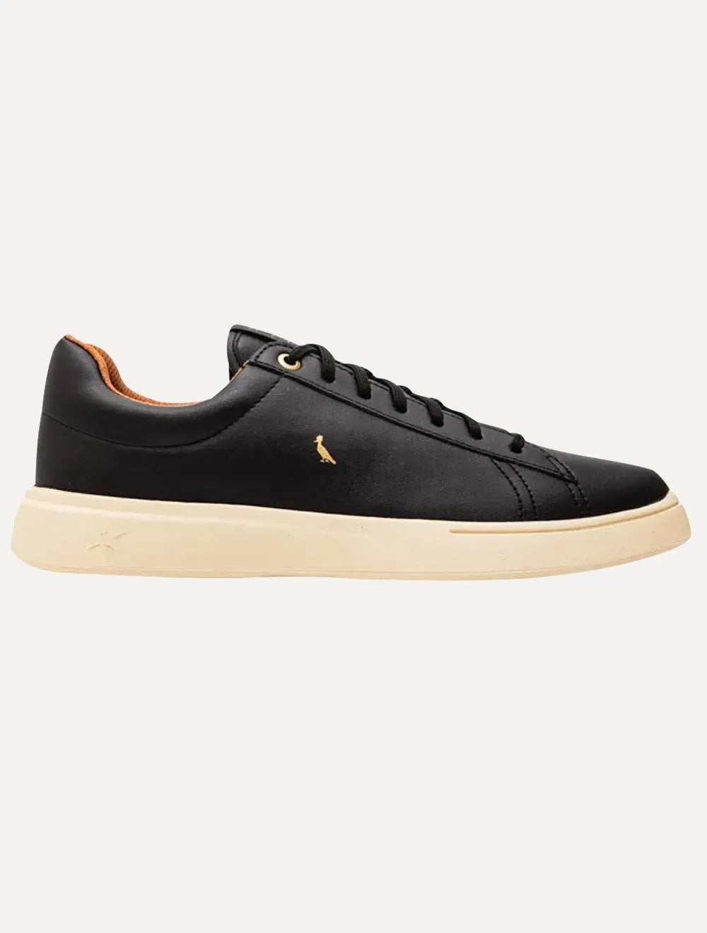 Tênis Reserva Masculino Couro Winner Gold Logo Preto
