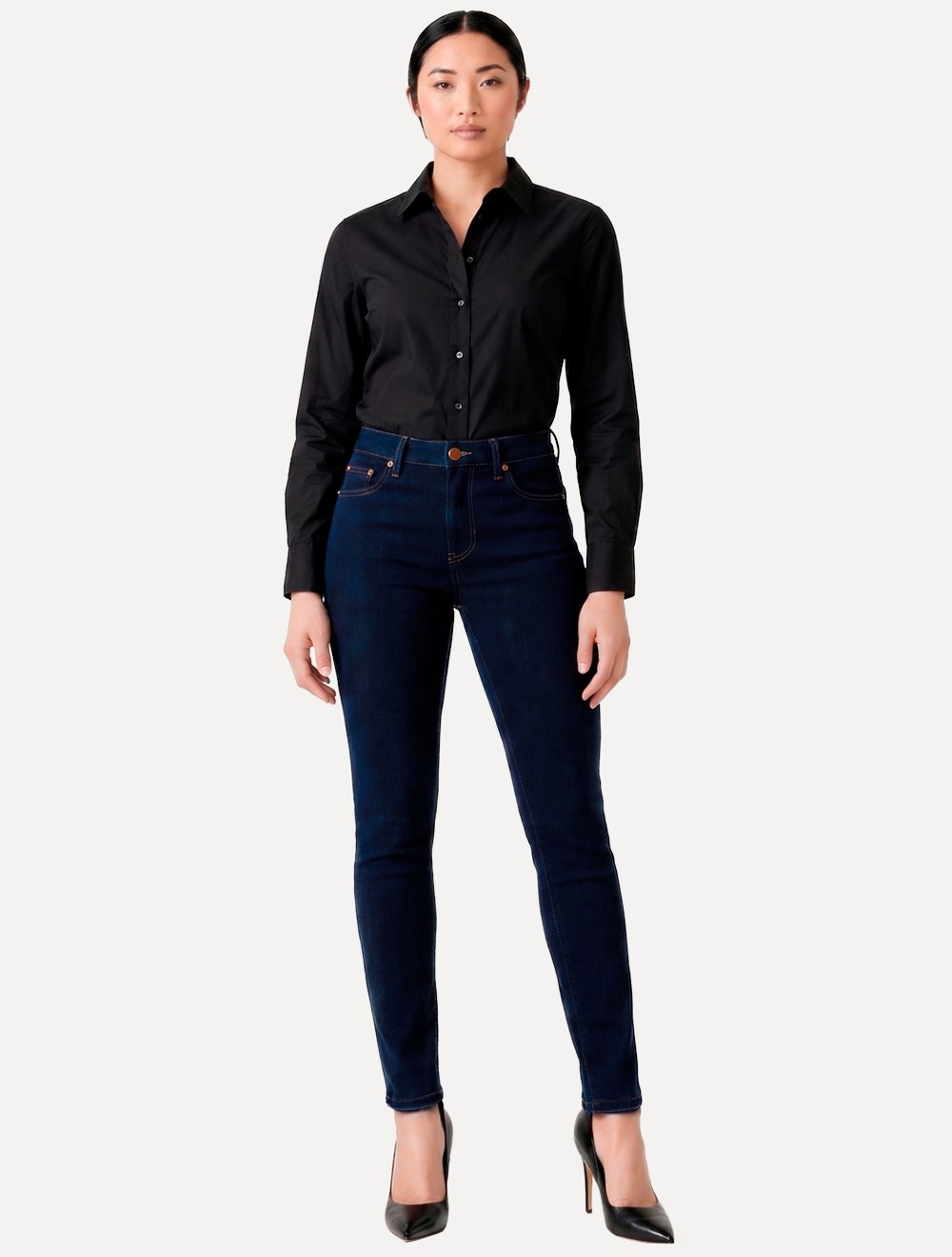 Calça Levis Jeans Feminina 721 Skinny High Rise Azul Escuro
