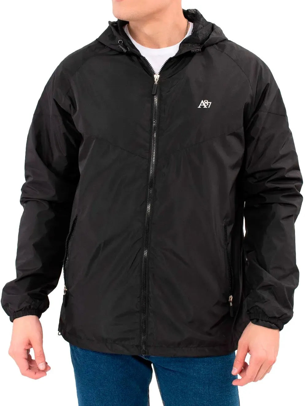 Jaqueta Aeropostale Masculina Corta-Vento A87 Preta