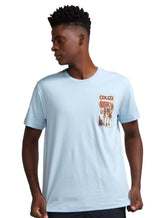 Camiseta Colcci Masculina Regular Tropical Club Azul Claro
