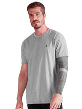 Camiseta Nautica Masculina Dark Icon Cinza Mescla