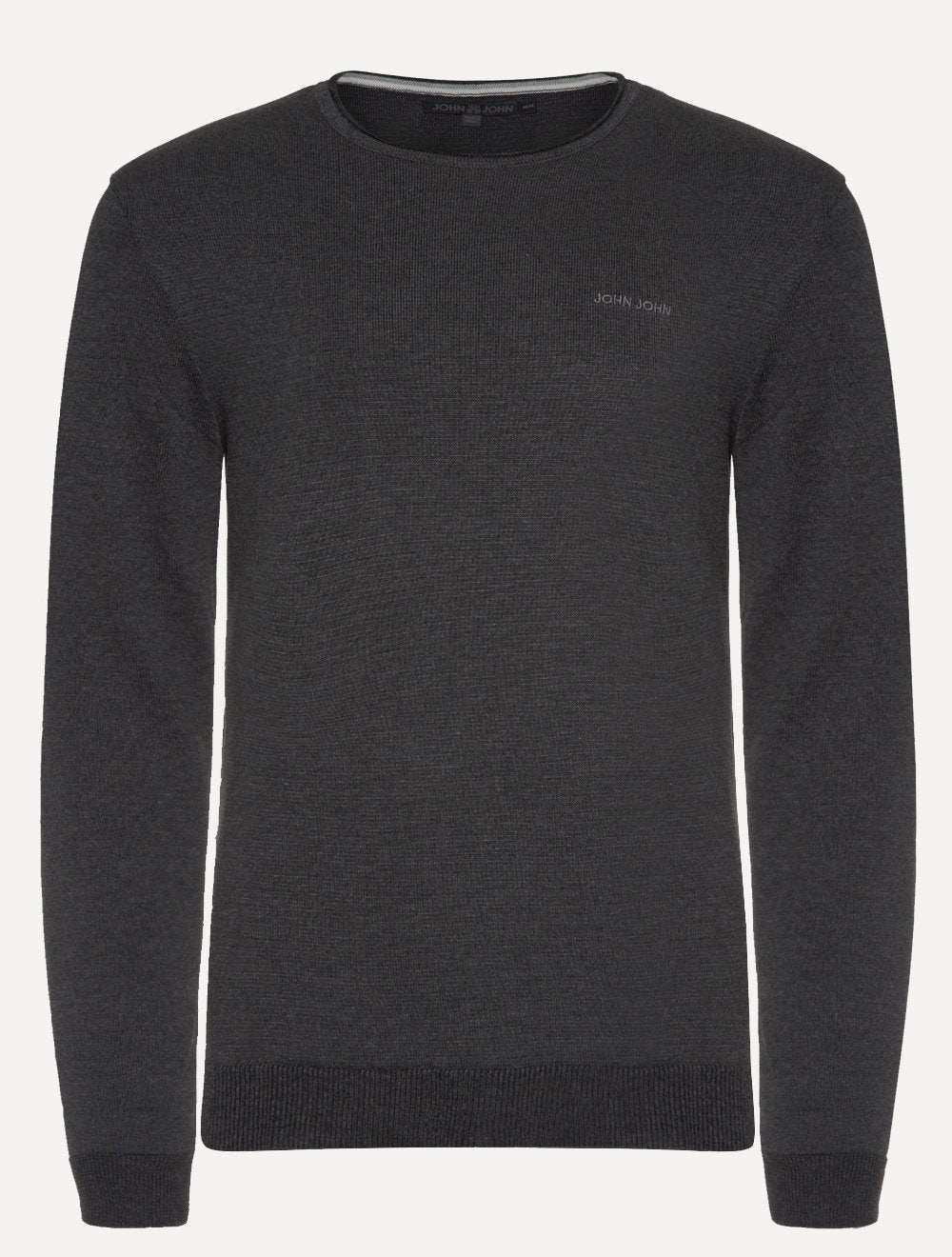 Suéter John John Masculino Tricot New Basic Cinza Escuro Mescla
