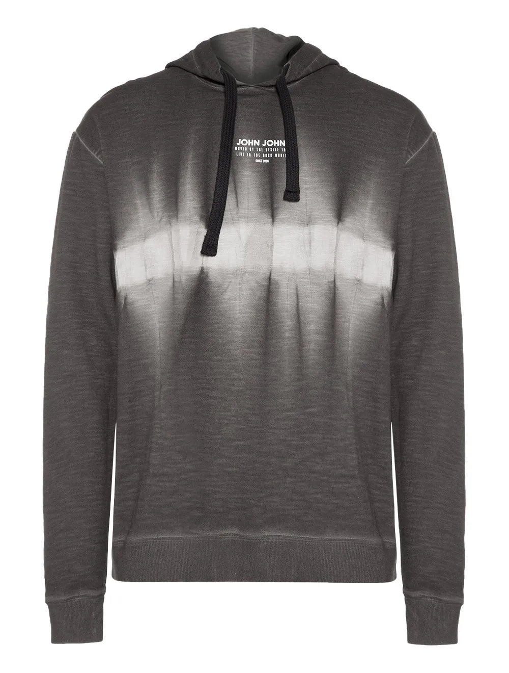 Moletom John John Masculino Hoodie By Desire Tie-Dye Cinza Médio