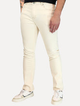 Calça Guess Masculina Slim Sarja 5 Pockets Off-White