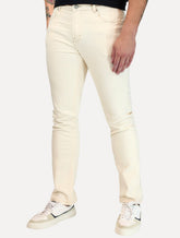 Calça Guess Masculina Slim Sarja 5 Pockets Off-White