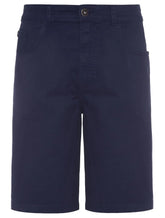 Bermuda Ellus Sarja Masculina Color Canvas Rock 5 Pockets Azul Marinho