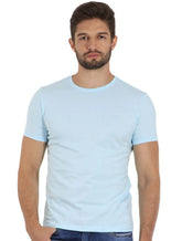 Camiseta Disky Masculina Essential Playa Azul Claro