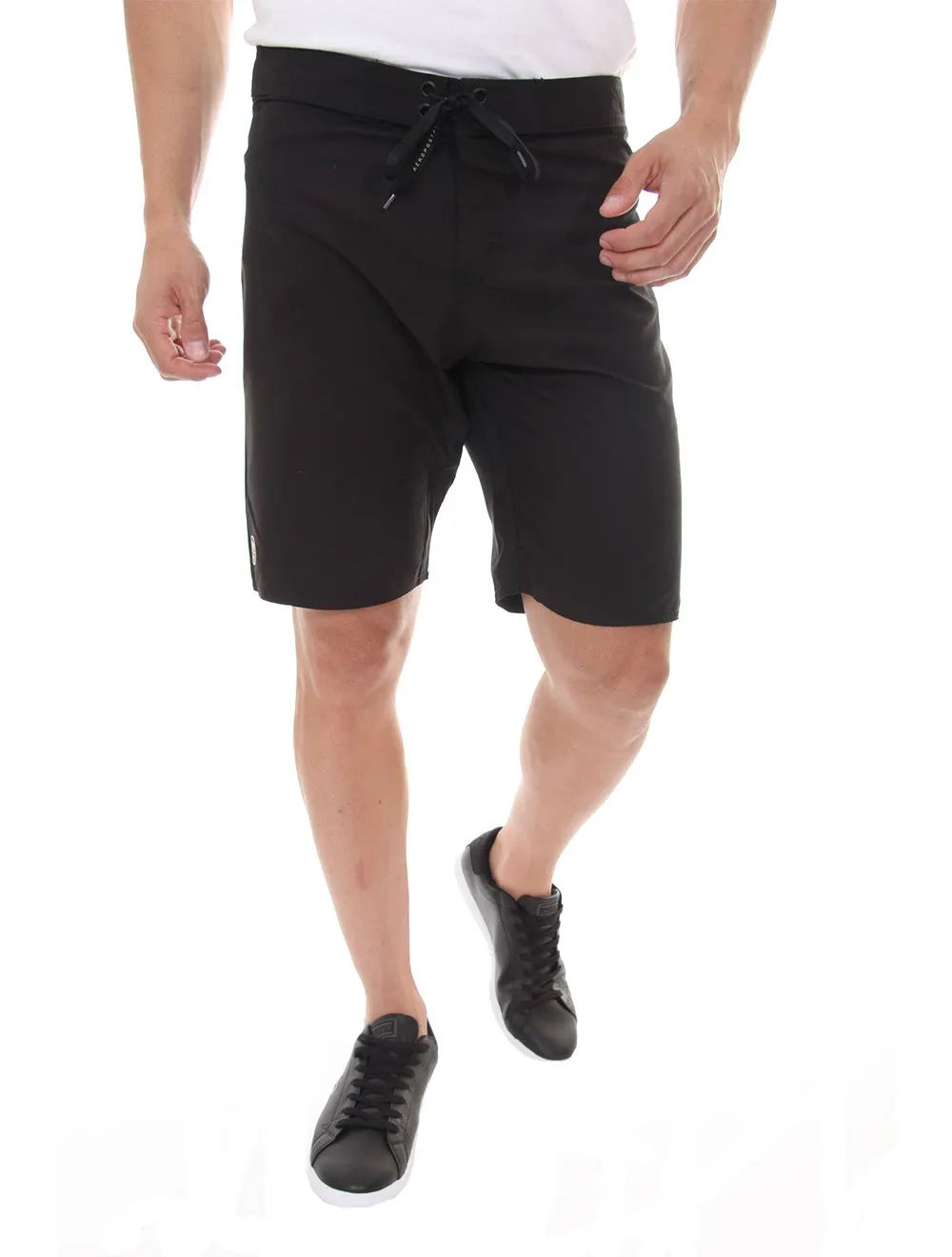 Bermuda Aeropostale Masculina Boardshorts NYC Aero Tape Preta
