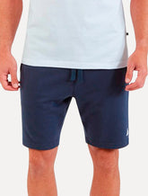 Bermuda Nautica Masculina Moletom Light Sail Boat Azul Marinho