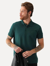 Polo Ellus Masculina Piquet Classic Easa Verde Escuro