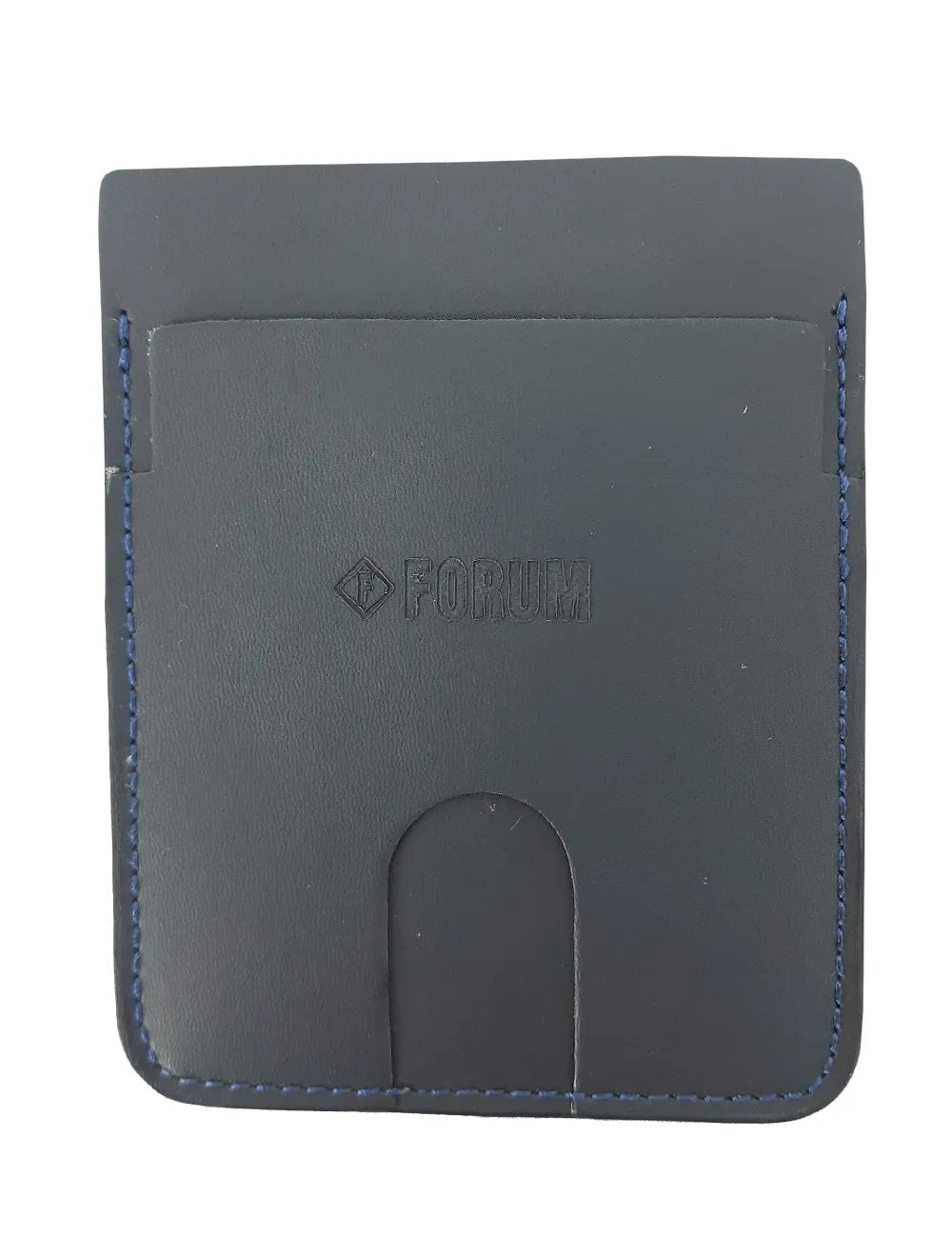 Carteira Forum Masculina Porta Cartão Couro Slim Azul Marinho