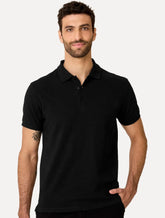Polo Dudalina Masculina Essentials Extra Cotton Dark Icon Preta