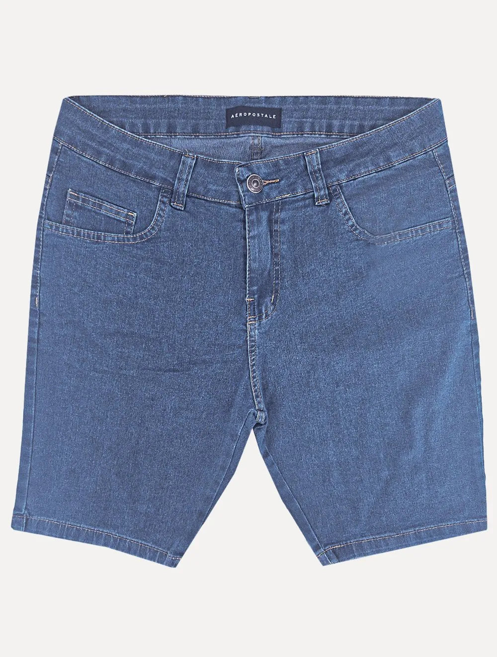 Bermuda Aeropostale Masculina Jeans Walk Azul